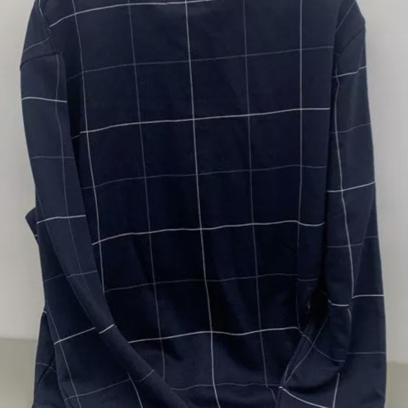 Nautica 3/4 Zip Navy Stripe Long Sleeve Sweater Size L NWT MSRP $79.50 - Picture 2 of 5